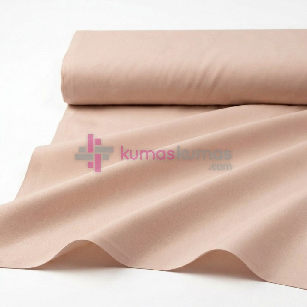 Duz Poplin 185 Pembe Bej